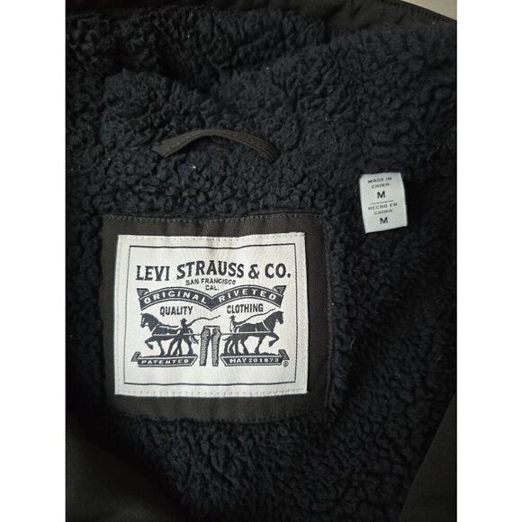 Levis Men's Soft Shell Hooded Coat Sz M - Picture 5 of 11